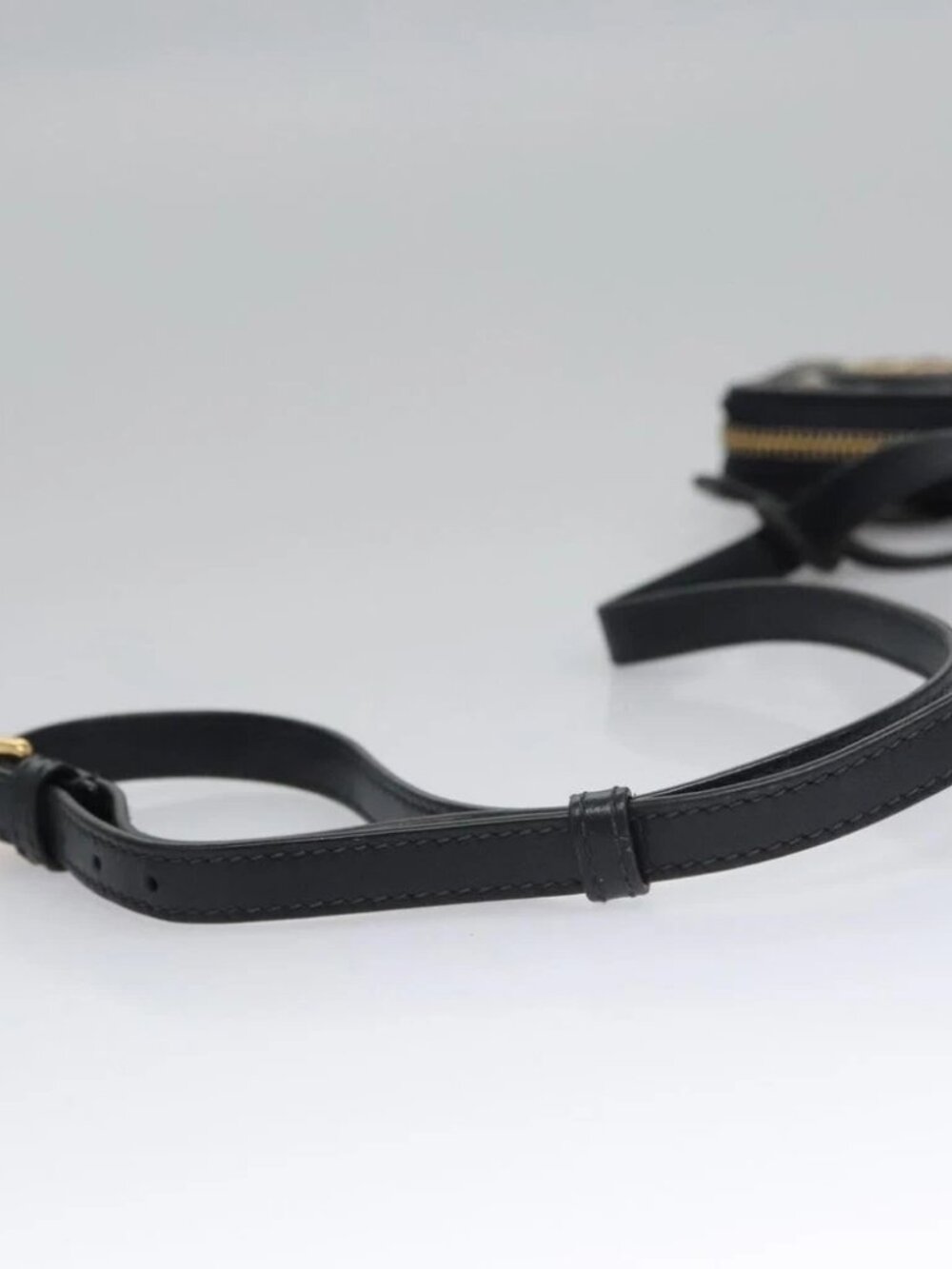 Christian Dior Trotter Canvas Oblique Phone Holder Airpods Case Navy Auth - Picture 11 of 15